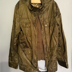 Michael Kors Green Military Field Jacket